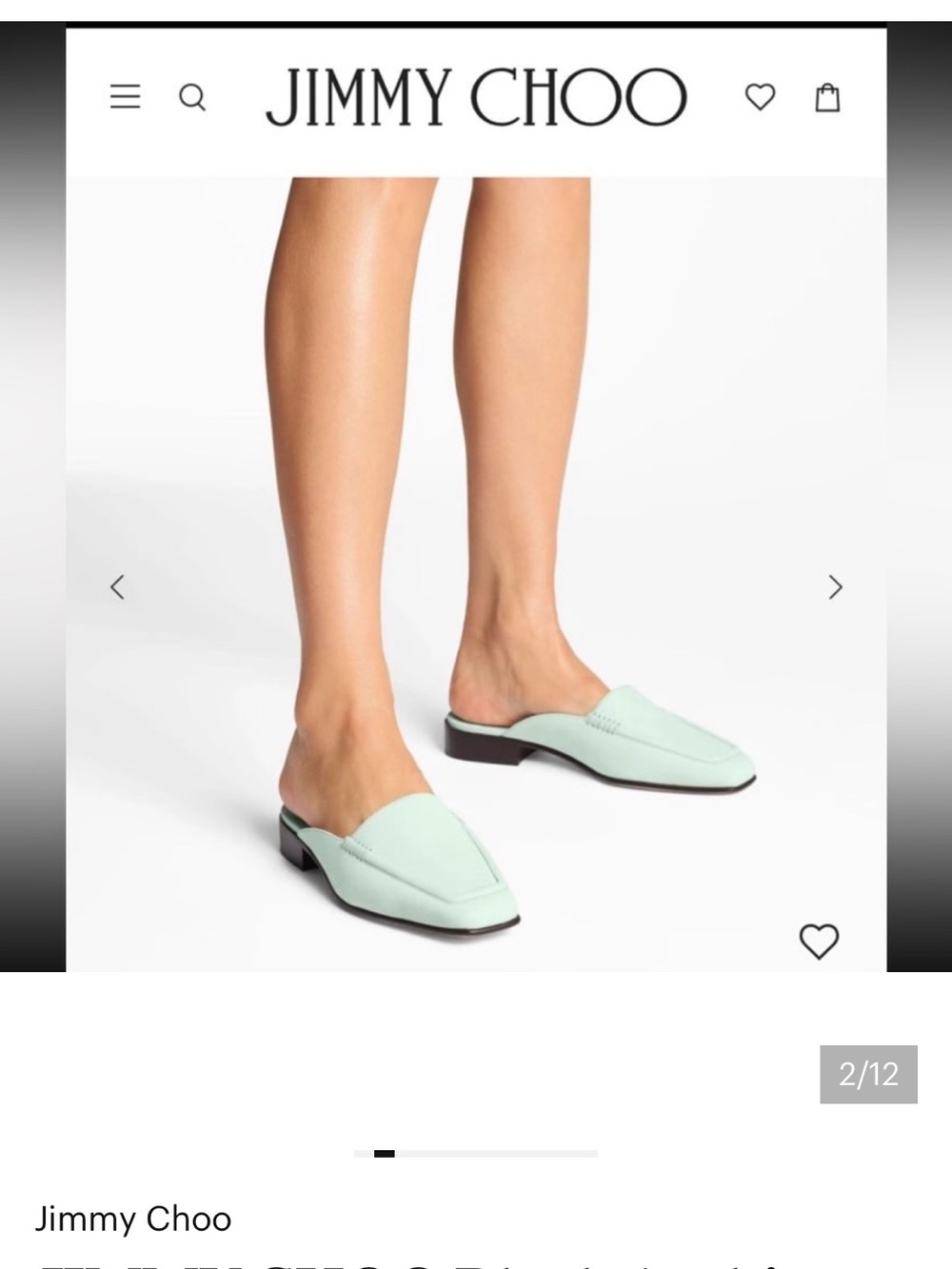 JIMMY CHOO Archive Slide Suede Leather Mules. - Picture 2 of 11